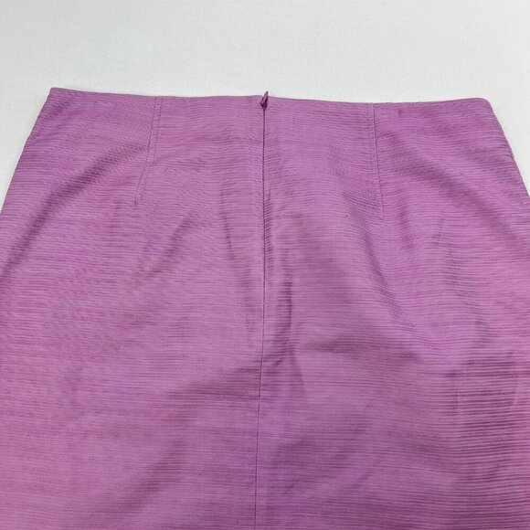 Ann Taylor Factory Women’s Textured A-Line Skirt Peony Sz 12 Pockets Above Knee - Picture 6 of 9